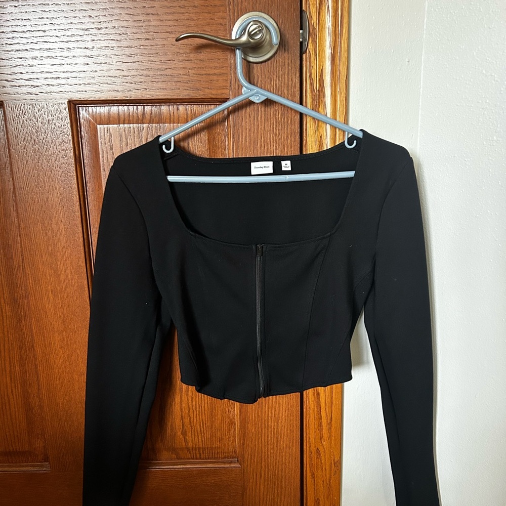 Sunday Best Black Long Sleeve Bodysuit